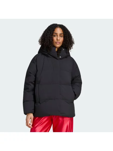 BUNDA S KAPUCÍ HELIONIC DOWN PUFFER černá