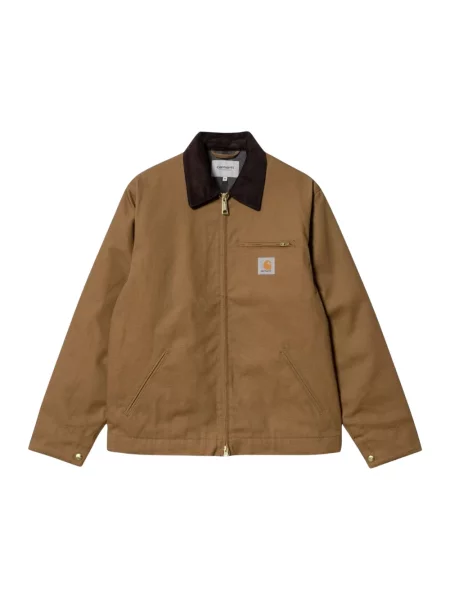 Carhartt WIP kurtka jeansowa Detroit Jacket przejściowa brązowy