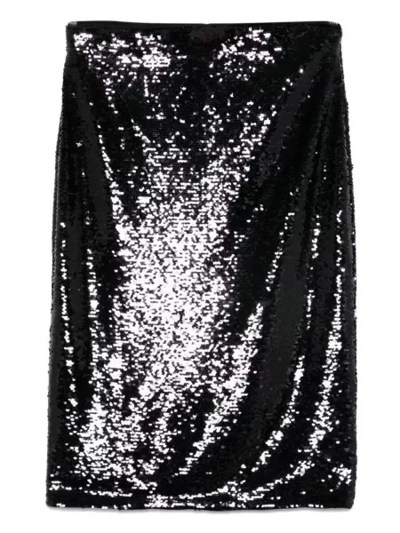 Fustă midi Armani Exchange negru