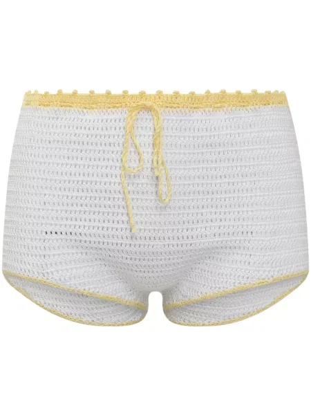 Dzianinowe szorty Mixik białe