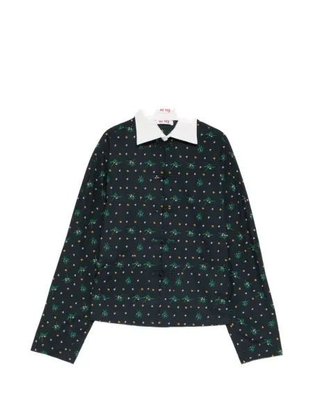 Cămașă Ao Yes cu model floral cu imagine albastru