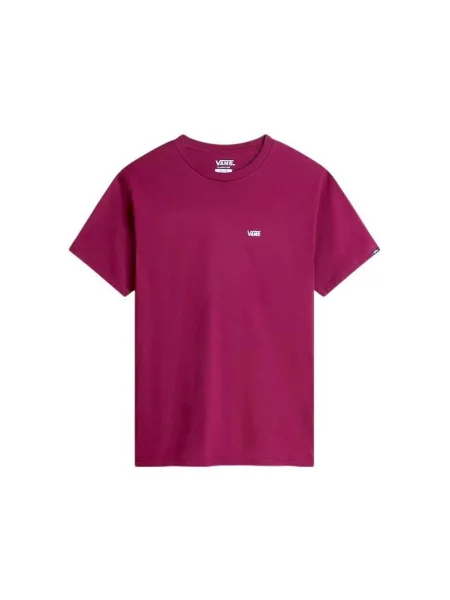 Koszulka Vans Left Chest Logo krótki rękaw burgundowy M czerwony