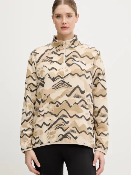 Jack Wolfskin bluza sportowa Paw Era beżowa