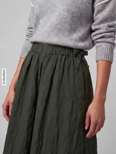 Długa spódnica z bocznymi wpuszczanymi model WKDBRIOSE' Weekend Max Mara