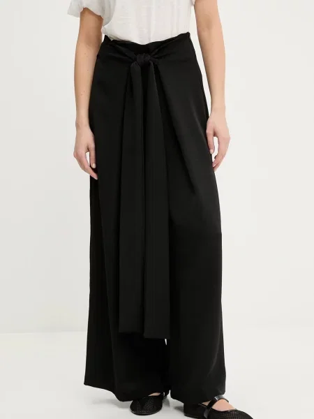 Kalhoty Answear Lab široké high waist černá