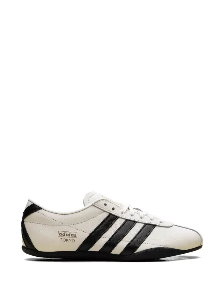 Sneakerși Adidas Spezial din piele de căprioară alb