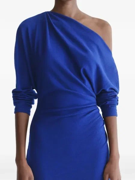 Odgovarati midi haljina A.l.c. iznad koljena s jednim ramenom plava