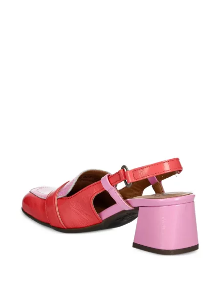 Pantofi cu toc Fly London cu cataramă slingback roșu