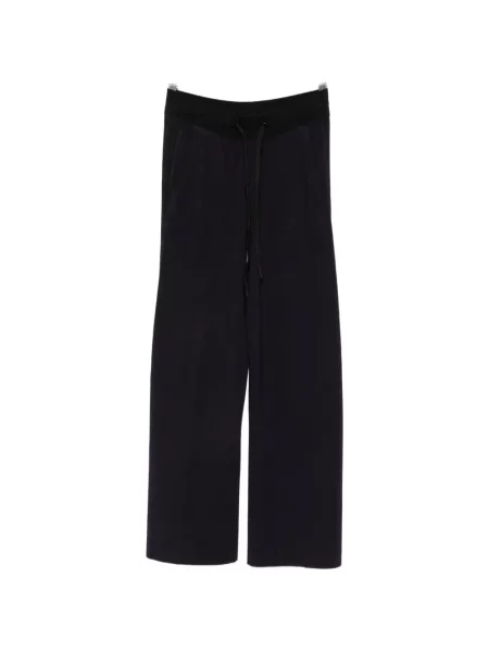 Pantaloni Elisabetta Franchi alergare cu autograf albastru