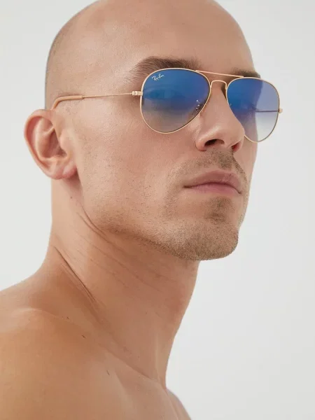 Ochelari de soare Ray-ban auriu