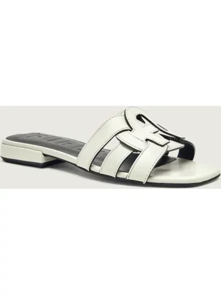 Furla papuci pentru femei din piele Summer alb
