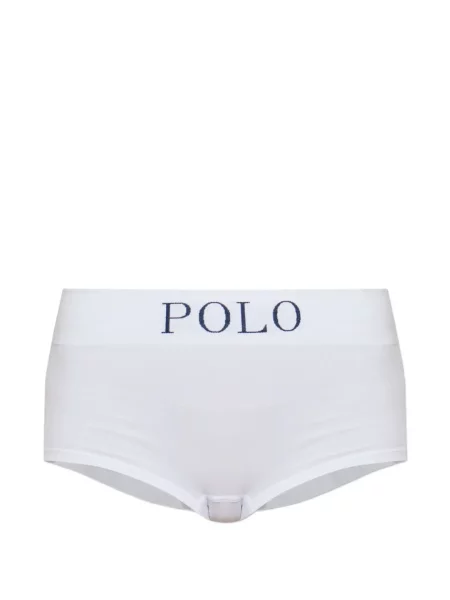 Дълго боди Polo Ralph Lauren с автограф бяло