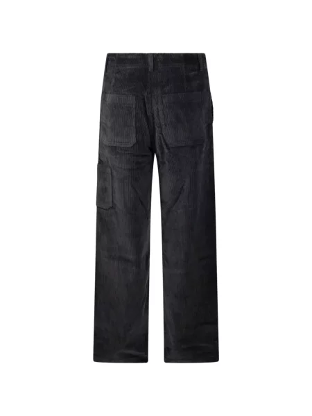 Cu centură pantaloni Coor de catifea cord gri