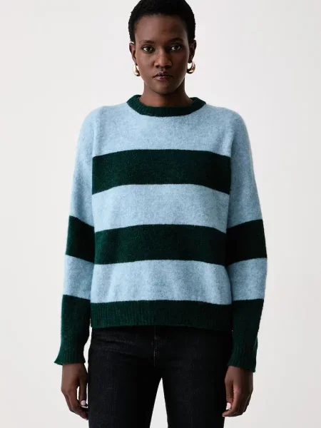 Weekend Max Mara pulover pentru femei cu amestec de lână WKDTUONO albastru