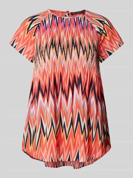T-shirt we wzory na całej powierzchni Betty Barclay czerwona