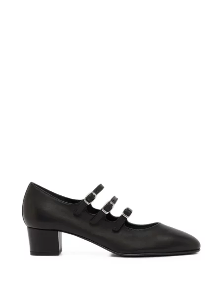 Pantofi cu toc Carel Paris cu bretele negru