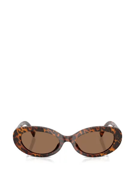 Ochelari de soare Dolce & Gabbana Eyewear cu imagine cu model leopard maro