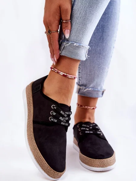 Teniși Big Star Shoes din piele negru