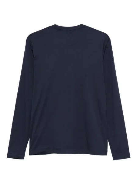 Lung tricou Eleventy cu decolteu rotund albastru