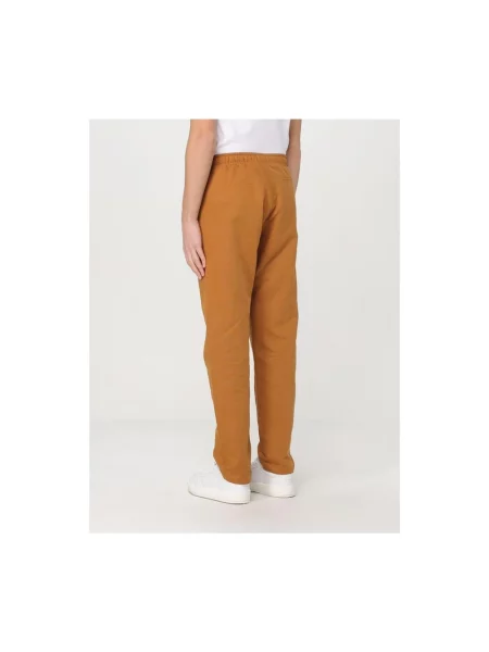 Lniane spodnie dresowe Colmar casual brązowe