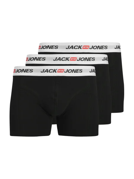 JACK & JONES Boxeri JACCORP roșu / negru alb