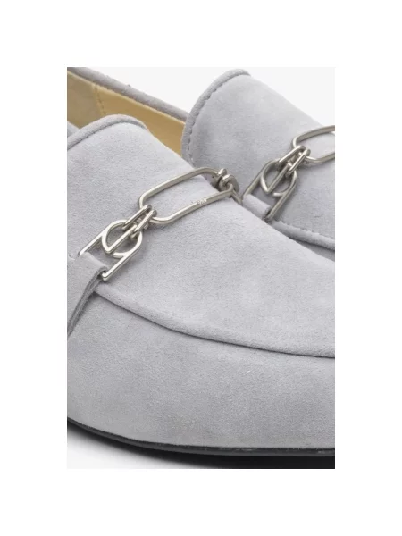 Лофери з пряжками Estro сірі