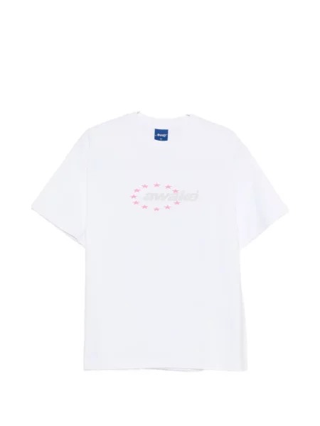 Тениска Awake Ny с автограф бяло