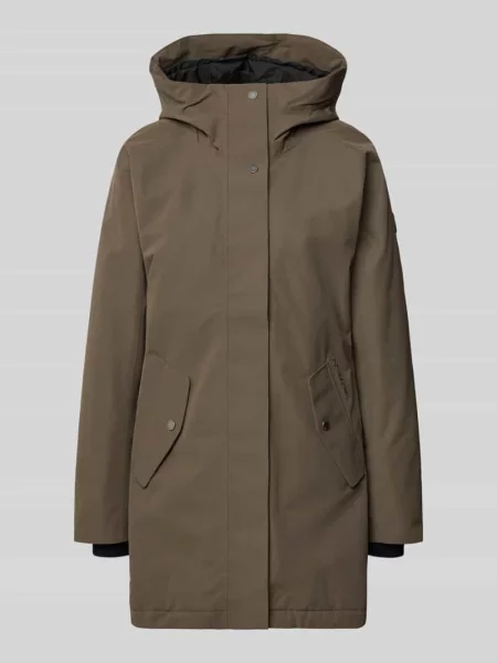 Parka w kroju regular fit z kapturem model Alana' Didriksons brązowa
