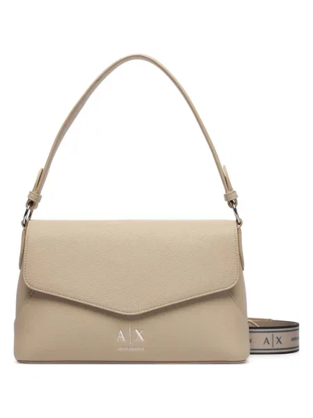 Armani Exchange crossbody kabelka dámska z imitácie kože béžová