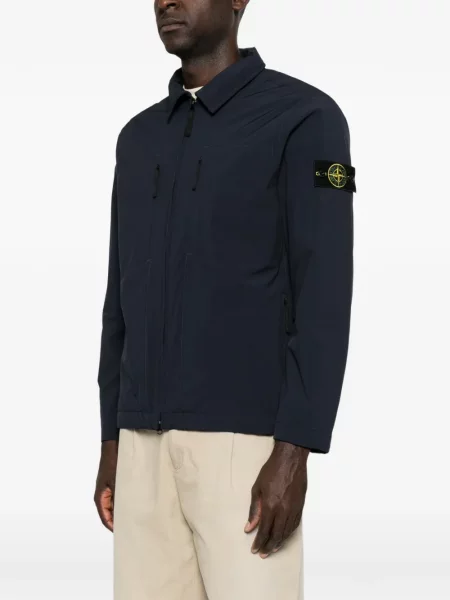 Geacă Stone Island cu strasuri albastru