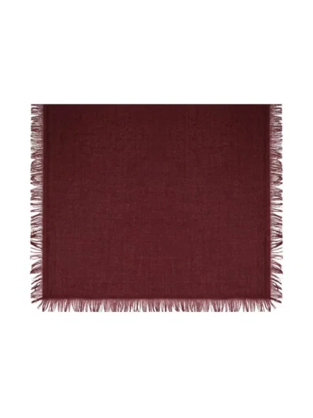 Lniana szal Weekend Max Mara czerwona