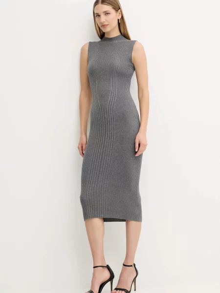 Сукня Guess JULIA maxi облягаюче сірий