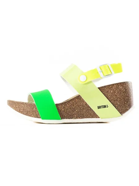 Bayton Sandale Selene galben neon / galben deschis / verde neon alb