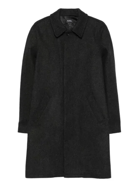 Vlněný kabát A.p.c. šedý