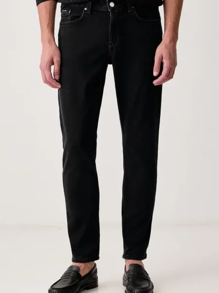 Marc O'Polo blugi slim tapered pentru bărbați negru