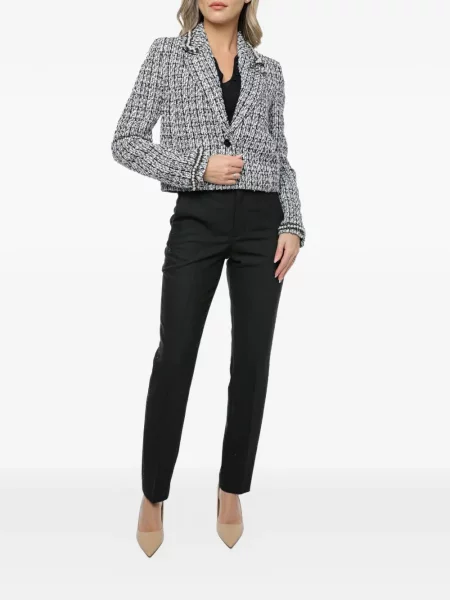 Bouclé geacă Karl Lagerfeld alb