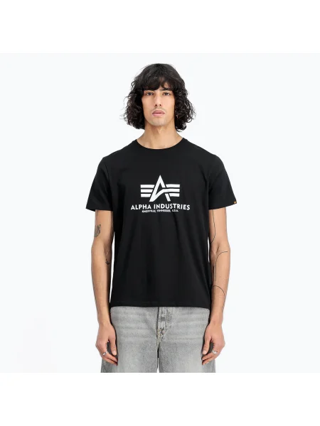 Alpha Industries férfi basic póló Basic fekete