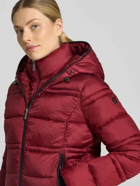 Kurtka pikowana z kapturem i zapinanymi na błyskawiczny Michael Michael Kors