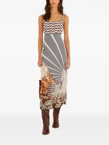 Rochie midi Farm Rio cu imagine