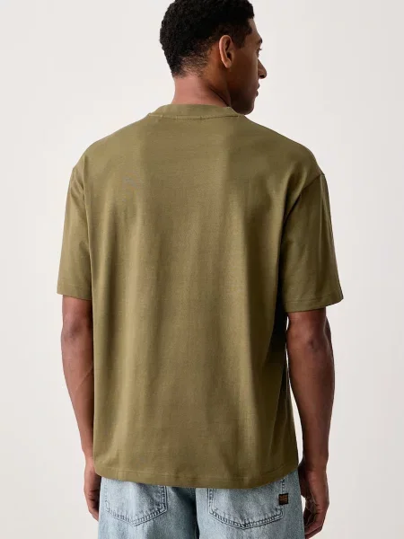 HUGO T-shirt basic Dinkee zielona