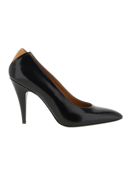 Czółenka Jil Sander skórzana czarna