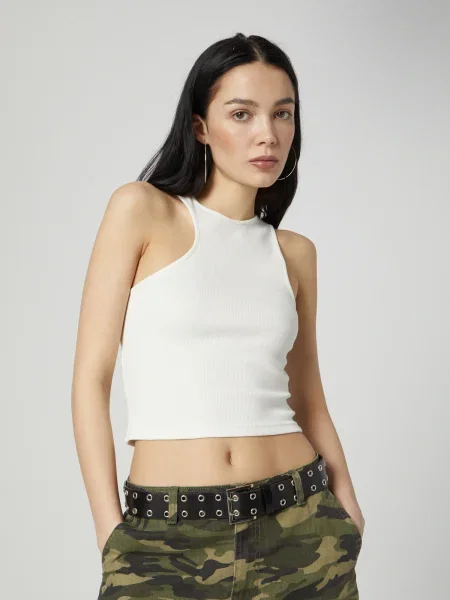 ABOUT YOU x Chiara Biasi Top Suki' alb