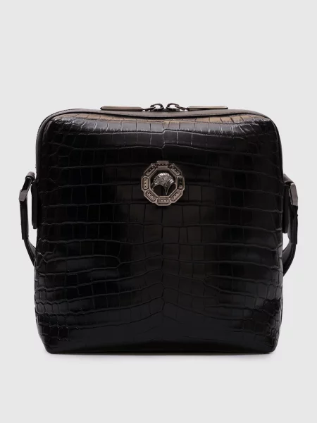 Кожаная сумка Stefano Ricci черная