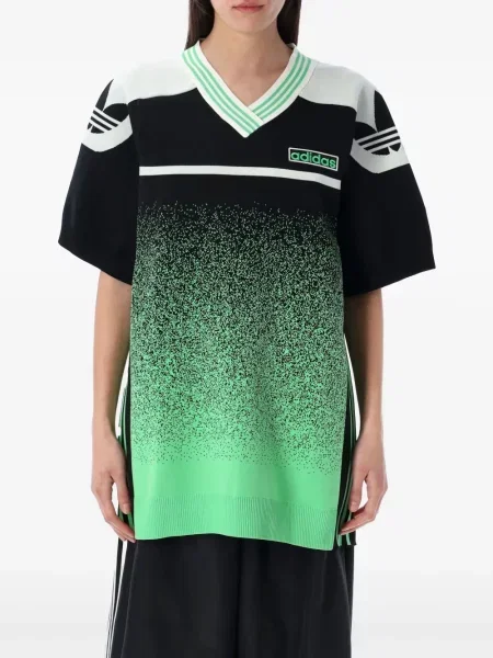 Csíkos futó rövidnadrág Adidas fekete