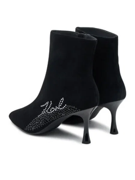 Bokacsizma KARL LAGERFELD Sienna fekete