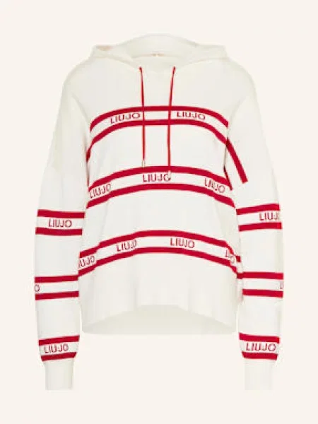Sweter Liu Jo z logo biały