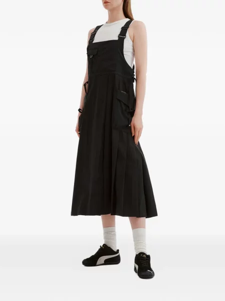 Rochie midi Musium Div. plisată de costum negru