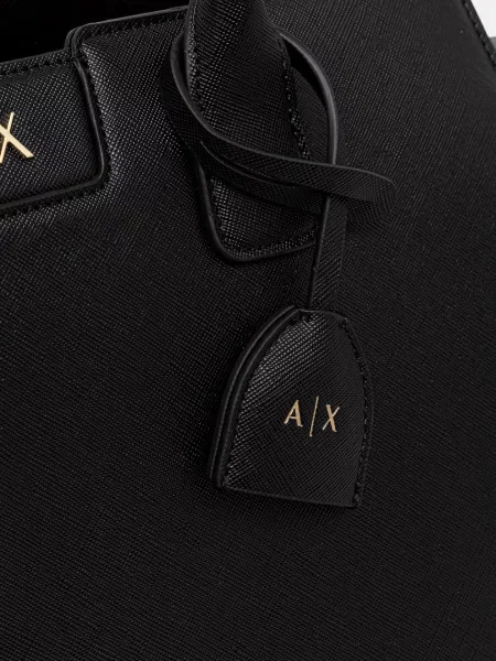 Кожаная сумка шоппер Armani Exchange