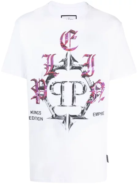 Tricou Philipp Plein alb
