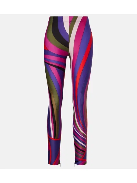 Leggings Pucci din jerseu